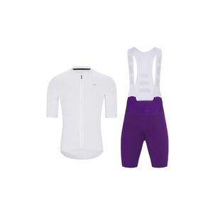 HOLOKOLO Cyklistický krátký dres a krátké kalhoty - AEROLITE - fialová/bílá obraz