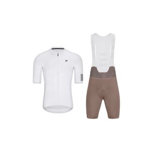 HOLOKOLO Cyklistický krátký dres a krátké kalhoty - VICTORIOUS ELITE - bílá/hnědá obraz
