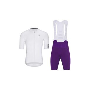 HOLOKOLO Cyklistický krátký dres a krátké kalhoty - VICTORIOUS ELITE - fialová/bílá obraz