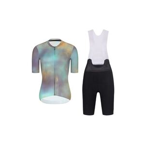 RIVANELLE Cyklistický krátký dres a krátké kalhoty - COSMA - černá/fialová/zlatá obraz