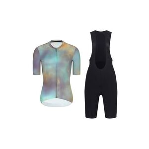 RIVANELLE Cyklistický krátký dres a krátké kalhoty - COSMA - černá/fialová/zlatá obraz