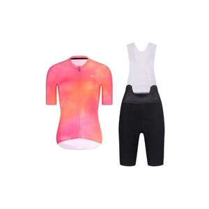 RIVANELLE Cyklistický krátký dres a krátké kalhoty - COSMA - černá/oranžová/růžová obraz