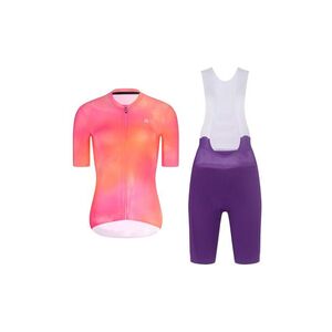 RIVANELLE Cyklistický krátký dres a krátké kalhoty - COSMA - fialová/oranžová/růžová obraz