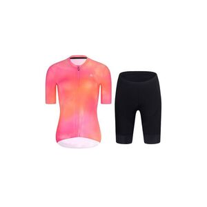 RIVANELLE Cyklistický krátký dres a krátké kalhoty - COSMA - černá/oranžová/růžová obraz