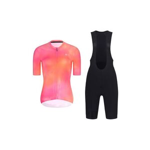 RIVANELLE Cyklistický krátký dres a krátké kalhoty - COSMA - černá/oranžová/růžová obraz
