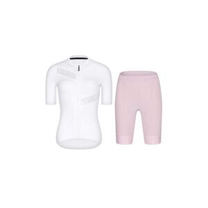 RIVANELLE Cyklistický krátký dres a krátké kalhoty - CRYSTELLE - růžová/bílá obraz