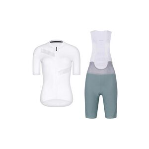 RIVANELLE Cyklistický krátký dres a krátké kalhoty - CRYSTELLE - zelená/bílá obraz