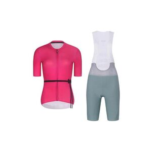 RIVANELLE Cyklistický krátký dres a krátké kalhoty - LOVELY - zelená/růžová obraz