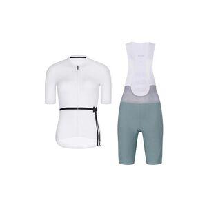 RIVANELLE Cyklistický krátký dres a krátké kalhoty - LOVELY - zelená/bílá obraz