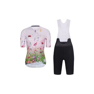 RIVANELLE Cyklistický krátký dres a krátké kalhoty - IN BLOOM - černá/růžová/vícebarevná obraz