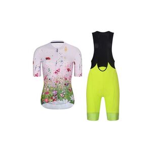 RIVANELLE Cyklistický krátký dres a krátké kalhoty - IN BLOOM - žlutá/černá/růžová/vícebarevná obraz