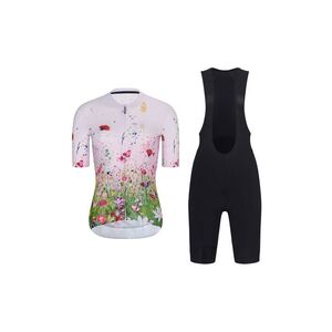 RIVANELLE Cyklistický krátký dres a krátké kalhoty - IN BLOOM - černá/růžová/vícebarevná obraz