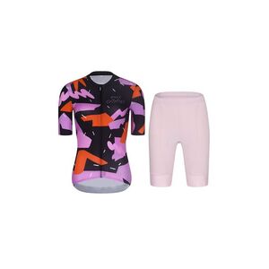 RIVANELLE Cyklistický krátký dres a krátké kalhoty - BIKE´S GOOD - růžová/vícebarevná/černá obraz