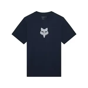 FOX Cyklistické triko s krátkým rukávem - HEAD 195 ORIGINAL SS - modrá/bílá obraz