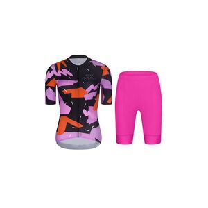 RIVANELLE Cyklistický krátký dres a krátké kalhoty - BIKE´S GOOD - cyklámenová/vícebarevná/černá obraz