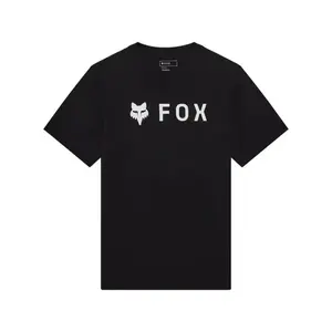 FOX Cyklistické triko s krátkým rukávem - ABSOLUTE 195 ORIGINAL SS - černá/bílá obraz