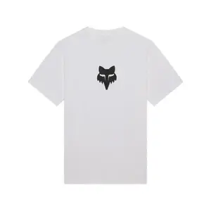 FOX Cyklistické triko s krátkým rukávem - HEAD 195 ORIGINAL SS - bílá/černá obraz