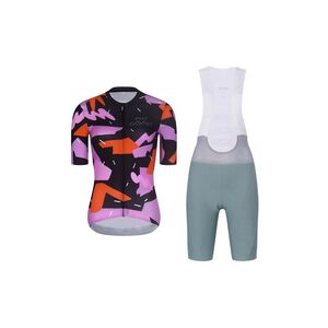 RIVANELLE Cyklistický krátký dres a krátké kalhoty - BIKE´S GOOD - zelená/vícebarevná/černá obraz