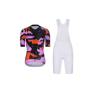 RIVANELLE Cyklistický krátký dres a krátké kalhoty - BIKE´S GOOD - bílá/vícebarevná/černá obraz