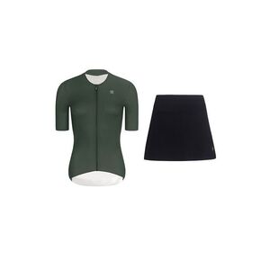 RIVANELLE krátký dres a sukně - ELEVATE - černá/zelená obraz