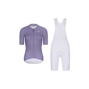 RIVANELLE Cyklistický krátký dres a krátké kalhoty - ELEVATE - bílá/fialová obraz