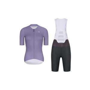 RIVANELLE Cyklistický krátký dres a krátké kalhoty - ELEVATE - antracitová/fialová obraz