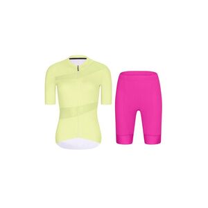 RIVANELLE Cyklistický krátký dres a krátké kalhoty - GLAMOR - cyklámenová/žlutá obraz