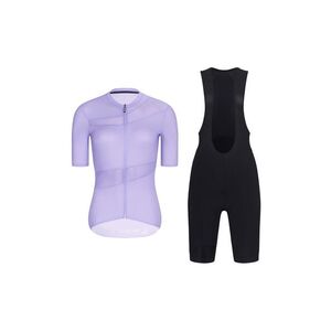 RIVANELLE Cyklistický krátký dres a krátké kalhoty - GLAMOR - černá/fialová obraz