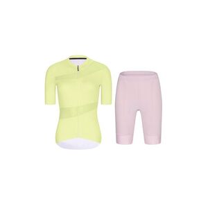 RIVANELLE Cyklistický krátký dres a krátké kalhoty - GLAMOR - růžová/žlutá obraz