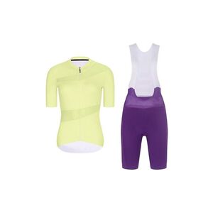 RIVANELLE Cyklistický krátký dres a krátké kalhoty - GLAMOR - fialová/žlutá obraz