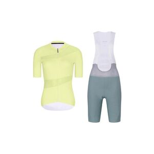 RIVANELLE Cyklistický krátký dres a krátké kalhoty - GLAMOR - zelená/žlutá obraz