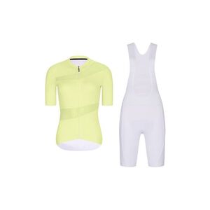 RIVANELLE Cyklistický krátký dres a krátké kalhoty - GLAMOR - bílá/žlutá obraz