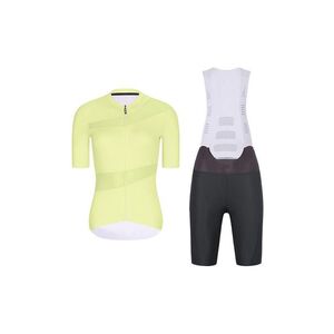 RIVANELLE Cyklistický krátký dres a krátké kalhoty - GLAMOR - antracitová/žlutá obraz