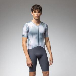 ALÉ Cyklistická kombinéza - ARGON PR-E - bílá/modrá/šedá obraz