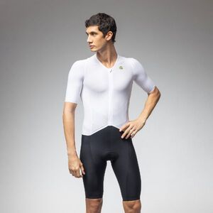 ALÉ Cyklistická kombinéza - TRIATHLON EAGLE TRI - bílá/černá obraz