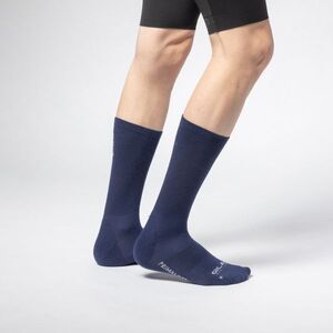 ALÉ Cyklistické ponožky klasické - ACCESSORI THERMO 2.0 - modrá obraz