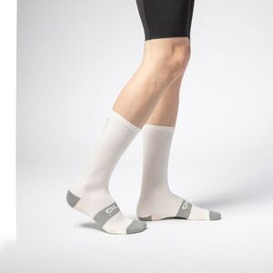 ALÉ Cyklistické ponožky klasické - ACCESSORI STRADA 3.0 - ivory/šedá obraz