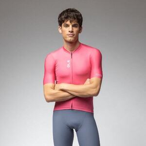 ALÉ Cyklistický dres s krátkým rukávem - PRAGMA COLOR BLOCK - růžová obraz
