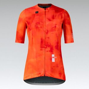 GOBIK Cyklistický dres s krátkým rukávem - STARK - oranžová obraz