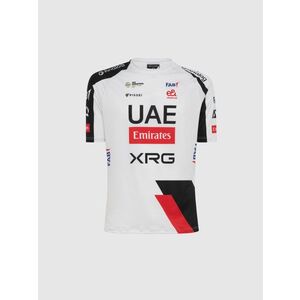 PISSEI Cyklistické triko s krátkým rukávem - UAE TEAM EMIRATES - XRG 2026 - bílá/černá/červená obraz