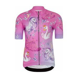 HOLOKOLO Cyklistický dres s krátkým rukávem - FAIRY TALE - růžová obraz