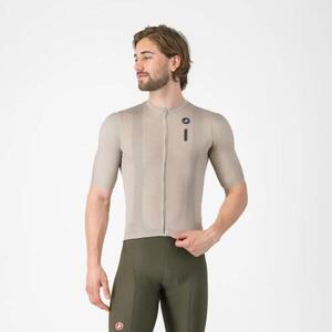 CASTELLI Cyklistický dres s krátkým rukávem - DRITTONE LOGO - šedá obraz