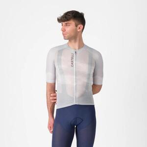CASTELLI Cyklistický dres s krátkým rukávem - CLIMBER'S A/C - stříbrná obraz