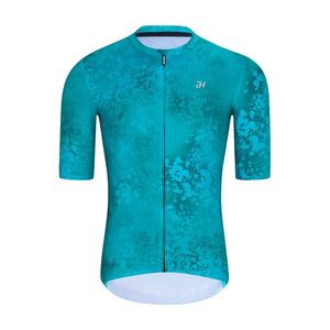 HOLOKOLO Cyklistický dres s krátkým rukávem - RUSTLE - tyrkysová obraz