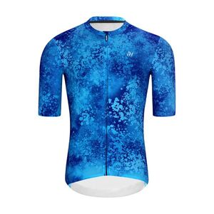 HOLOKOLO Cyklistický dres s krátkým rukávem - RUSTLE - modrá S obraz