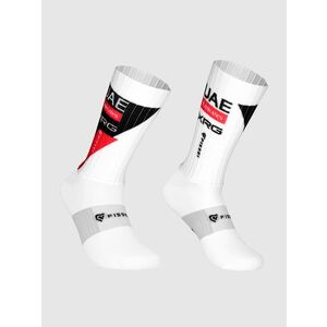 PISSEI Cyklistické ponožky klasické - UAE TEAM EMIRATES 2026 AERO - bílá/červená/černá obraz