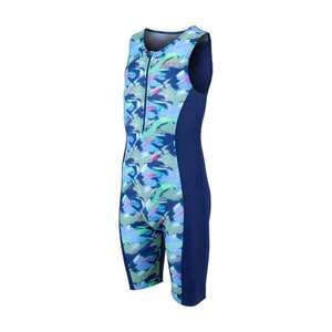 ZONE3 Cyklistická kombinéza - KID'S DIGITAL PRINT TRISUIT - modrá obraz