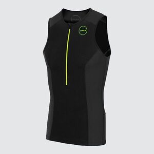 ZONE3 Cyklistický dres bez rukávů - AQUAFLO PLUS - černá obraz
