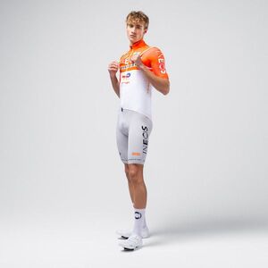 GOBIK Cyklistická vesta - PLUS 2.0 INEOS GRENADIERS 26 - bílá/oranžová obraz