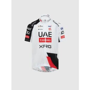 PISSEI Cyklistický dres s krátkým rukávem - UAE TEAM EMIRATES - XRG 2026 REPLICA JUNIOR - bílá/černá/červená obraz